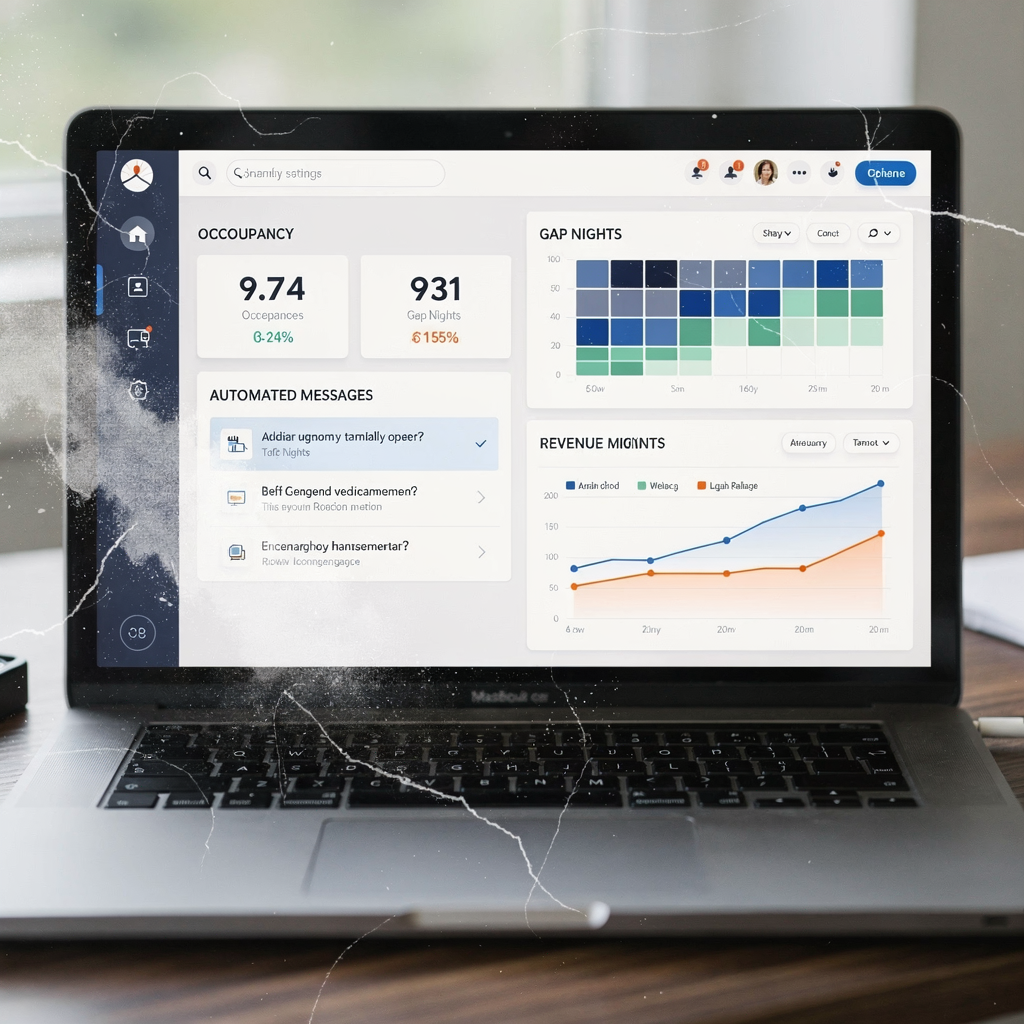 Dashboard met bezettingspercentages en berichten