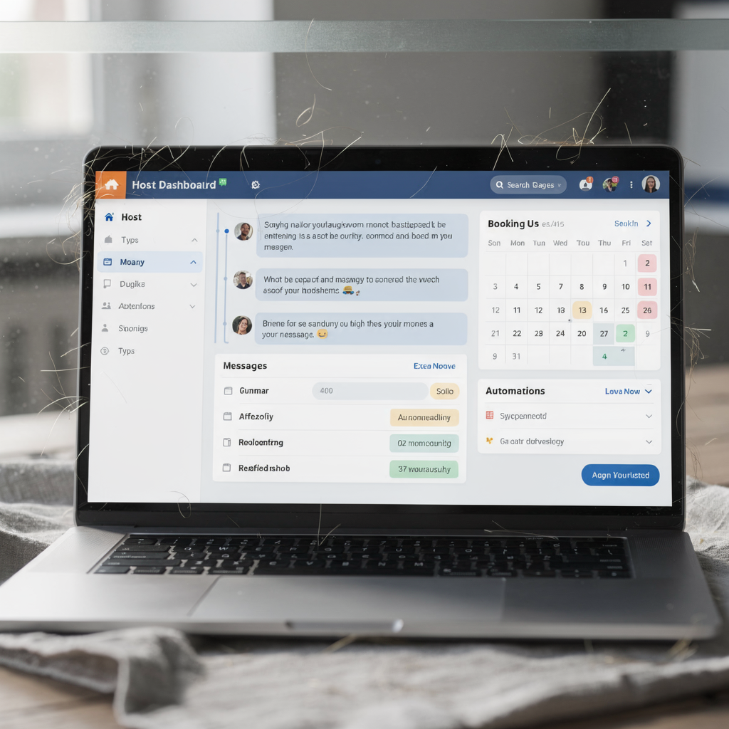 Dashboard van verhuurder met geautomatiseerde berichtsequenties Dashboard van verhuurder met geautomatiseerde berichtsequenties