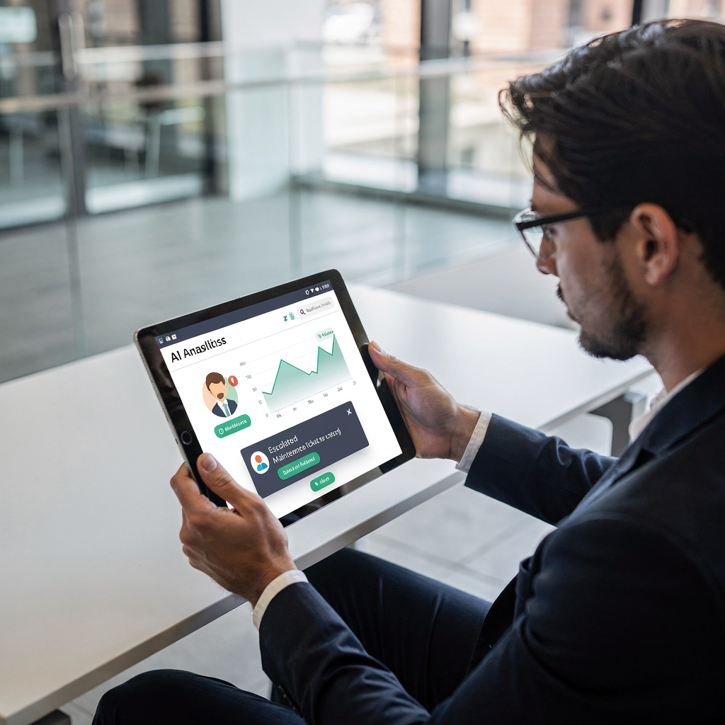 Ejendomsforvalters dashboard med AI-analyser