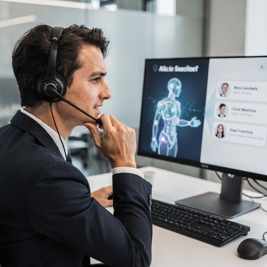 Recruteur utilisant un assistant conversationnel d'IA